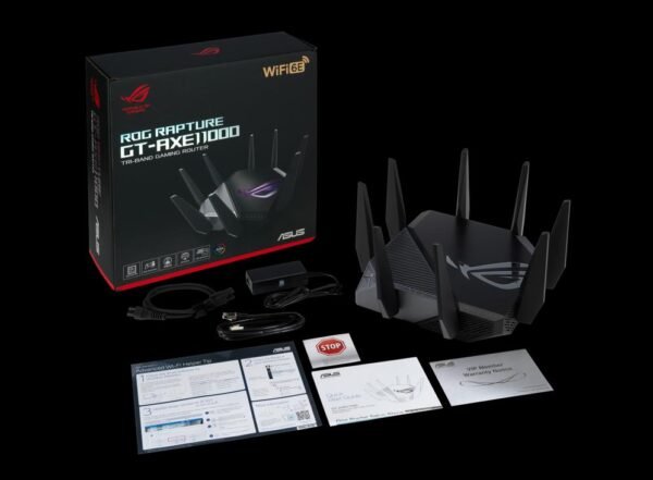 ⁦ראוטר גיימינג – (ASUS ROG Rapture GT-AXE11000 Tri-Band WiFi 6E (802.11ax⁩ – תמונה ⁦7⁩