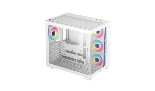 ⁦מארז – DeepCool CG530 4F ARGB Mid Tower – צבע לבן⁩ – תמונה ⁦2⁩