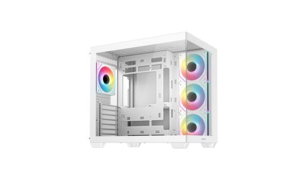 ⁦מארז – DeepCool CG530 4F ARGB Mid Tower – צבע לבן⁩ – תמונה ⁦4⁩