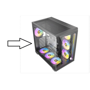 זכוכית צד למארז – Antec C5/C5 ARGB Glass Door – צבע שחור