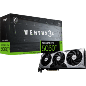 כרטיס מסך – MSI GeForce RTX 5060 Ti 16G VENTUS 3X OC 8GB – צבע שחור