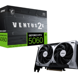 כרטיס מסך –  MSI GeForce RTX 5060 VENTUS 2X OC 8GB – צבע שחור