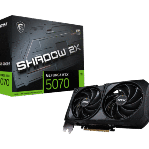 כרטיס מסך – MSI GeForce RTX 5070 SHADOW 2X OC 12GB – צבע שחור