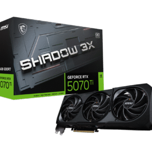 כרטיס מסך – MSI GeForce RTX 5070 Ti SHADOW 3X OC 16GB – צבע שחור