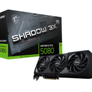 כרטיס מסך – MSI GeForce RTX 5080 SHADOW 3X OC 16G – צבע שחור