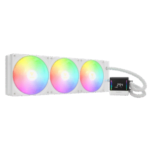 קירור נוזלי למעבד – Gamdias CHIONE E4-420 420mm ARGB – צבע לבן