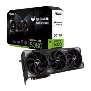 כרטיס מסך – ASUS TUF GeForce RTX 5080 OC Edition 16GB – צבע שחור