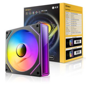 סט 3 מאווררים למארז – Antec Vision 120 ARGB 120mm – צבע שחור