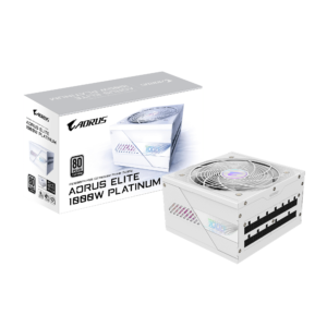 ספק כוח מודולרי – Gigabyte Aorus Elite P1000W ICE 1000W (ATX3.1) 80+ Platinum – צבע לבן