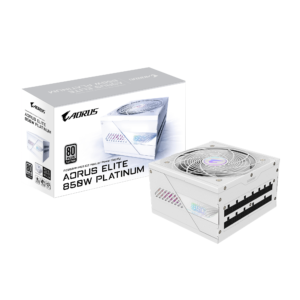 ספק כוח מודולרי – Gigabyte Aorus Elite P850W ICE 850W (ATX3.1) 80+ Platinum – צבע לבן