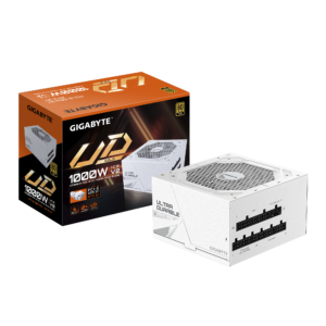 ספק כוח מודולרי – Gigabyte UD1000GM PG5 V2 ICE 1000W (ATX3.1) 80+ Gold – צבע לבן