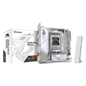 לוח אם – Gigabyte X870I AORUS PRO ICE Mini-ITX AM5 DDR5 - צבע לבן