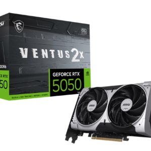 כרטיס מסך – MSI GeForce RTX 5050 VENTUS 2X OC 8GB – צבע שחור