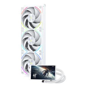 קירור נוזלי למעבד – Coolleo ICE Apex Vision PRO 360 WT LCD Display – צבע לבן