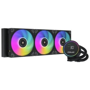 קירור נוזלי למעבד – Coolleo ICE FAIRY DIG 360mm BK LCD Display – צבע שחור