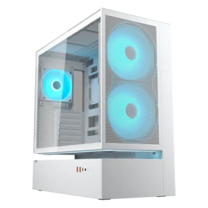 מארז – Cougar CFV235 Mesh ARGB Mid-Tower – צבע לבן