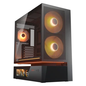 מארז – Cougar CFV235 Mesh Vision 9.16" LCD Display ARGB Mid-Tower – צבע שחור