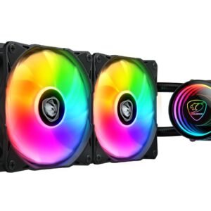 קירור נוזלי למעבד – Cougar Poseidon Elite 240 ARGB AIO 240mm – צבע שחור