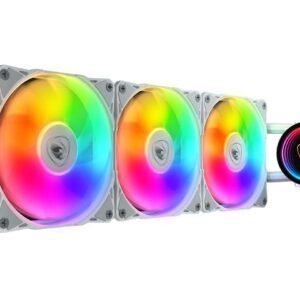 קירור נוזלי למעבד – Cougar Poseidon Elite 360 ARGB AIO 360mm – צבע לבן