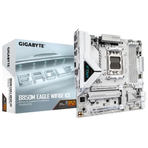 לוח אם – Gigabyte B850M EAGLE WIFI6E ICE Micro-ATX AM5 DDR5 – צבע לבן
