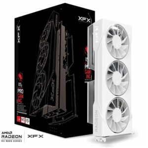 כרטיס מסך – XFX Swift Radeon RX 9060 XT OC Triple Fan Gaming Edition 16GB – צבע לבן