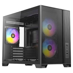 מארז – Antec Flux M ARGB Micro-ATX – צבע שחור