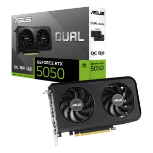 כרטיס מסך – Asus Dual GeForce RTX 5050 OC Edition 8GB – צבע שחור