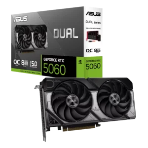 כרטיס מסך – Asus Dual GeForce RTX 5060 OC Edition 8GB – צבע שחור