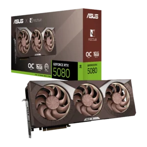 כרטיס מסך – Asus GeForce RTX 5080 Noctua OC Edition 16GB – צבע חום
