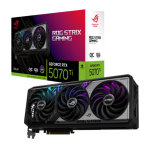 כרטיס מסך – Asus ROG Strix GeForce RTX 5070 Ti OC Edition 16GB – צבע שחור