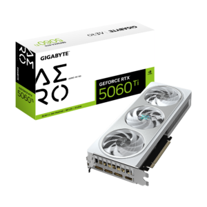 כרטיס מסך – Gigabyte GeForce 5060 Ti AERO OC 8GB – צבע לבן