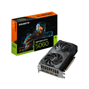 כרטיס מסך – Gigabyte GeForce RTX 5060 Windforce2 MAX OC 8GB – צבע שחור