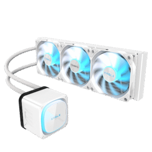 קירור נוזלי למעבד – Gigabyte Eagle 360 ICE ARGB AIO 360mm – צבע לבן