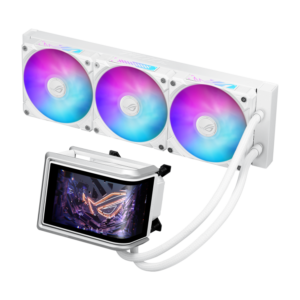 קירור נוזלי למעבד – ASUS ROG Ryuo IV 360 ARGB LCD AIO White Edition 360mm – צבע לבן