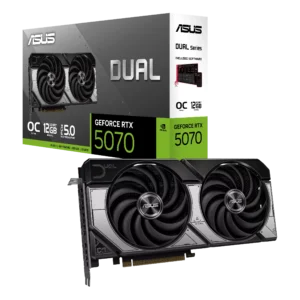 כרטיס מסך – Asus Dual GeForce RTX 5070 OC Edition 12GB – צבע שחור